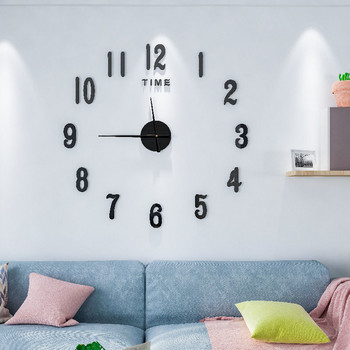 Φωτεινό ρολόι τοίχου χωρίς τρύπες εξατομικευμένο απλό μοντέρνο ρολόι κρεμασμένο στον τοίχο κόκκινο ρολόι σαλονιού δημιουργικό ρολόι υψηλής ποιότητας
