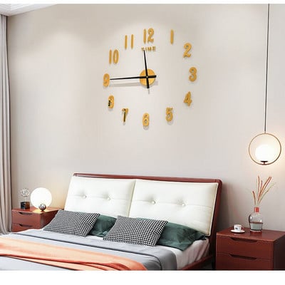 Világító lyukmentes falióra személyre szabott egyszerű, modern falra akasztott óra piros nappali óra kreatív, kiváló minőségű óra