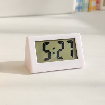 Ceas digital LCD Ceas de birou dezactivat Ceas de birou alimentat cu baterii Ceasuri deşteptătoare electronice cu LED Senzor de temperatură Ceasuri de perete de interior pentru dormitor