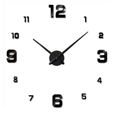 Ceas de perete digital Design modern Ceasuri 3D DIY Oglindă acrilic Camera de zi Europa Ceasuri decorative Accesorii pentru casă Decorare