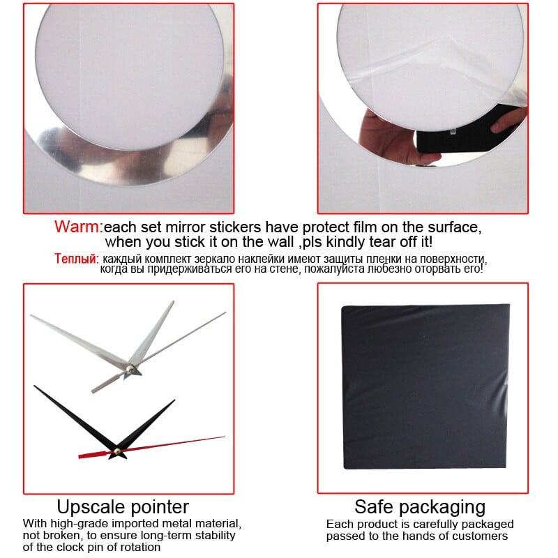 Sieniniai laikrodžiai Akrilinė medžiaga „Pasidaryk pats“ trumpalaikė katės dekoracija namų svetainės lipdukas su vienu veidu adata kvarciniai laikrodžiai