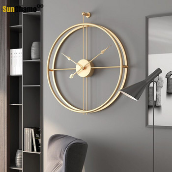 40/50cm Νέα Ισπανία Ρολόι Τοίχου Μοντέρνο Σχέδιο Μεγάλα Ρολόγια Διακόσμηση Σαλονιού Γραφείου Mute Μεγάλη Κουζίνα Κρεμαστό Ρολόι 3D Sunchamo