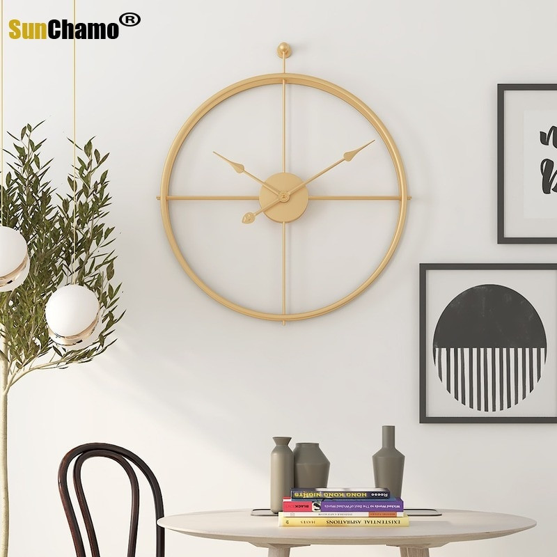 40/50cm Nauja ISPANIJA Sieninis laikrodis Modernus dizainas Dideli laikrodžiai Biuro Svetainės apdaila Nebylus Didelė Virtuvė Kabantis Laikrodis 3D Sunchamo