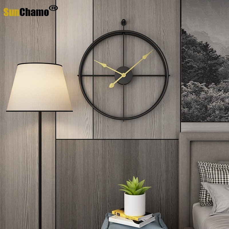 40/50cm Nauja ISPANIJA Sieninis laikrodis Modernus dizainas Dideli laikrodžiai Biuro Svetainės apdaila Nebylus Didelė Virtuvė Kabantis Laikrodis 3D Sunchamo