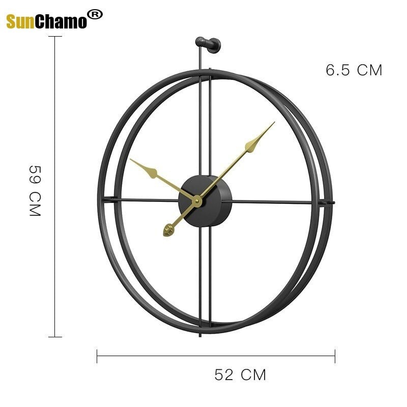 40/50cm Nauja ISPANIJA Sieninis laikrodis Modernus dizainas Dideli laikrodžiai Biuro Svetainės apdaila Nebylus Didelė Virtuvė Kabantis Laikrodis 3D Sunchamo
