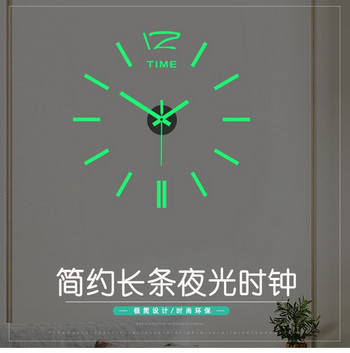 2022 Нови акрилни 3D декоративни стикери за стена Направи си сам ръчно изработен часовник Спалня Всекидневна Огледало Стенен часовник Mute Fashion Clock