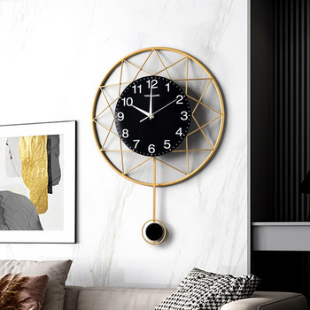 Модерен креативен метален железен стенен часовник Хол Коридор Хотел Декорация на дома Занаяти ДИЗАЙН Стенен часовник Механизъм