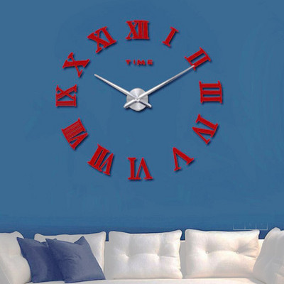 DIY 3D nagy falióra Modern dizájn fali matrica óra 2020 új lakberendezési nappali néma akril tükör nagy fali órák