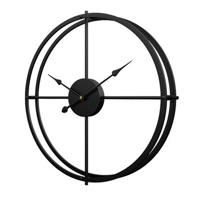 16*16-инчов метален стенен часовник Реколта Декор Домашен хол Декорация за стена Аксесоари Кухня Декоративен 3D часовник