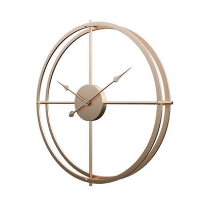 16*16-инчов метален стенен часовник Реколта Декор Домашен хол Декорация за стена Аксесоари Кухня Декоративен 3D часовник