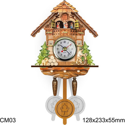 Senovinis vokiškas sieninis laikrodis su gegutė, pasukamas Juodojo miško medinis laikrodis su baterijomis maitinamas svetainės namų dekoravimas Kalėdų dovana