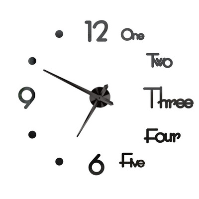 3D Romėniški sieniniai laikrodžiai Lipdukai Laikrodis Sienai Pasidaryk pats Romėniškas skaitmuo Laikrodis Akriliniai Veidrodiniai Lipdukai Namų dekoro Priedai reloj