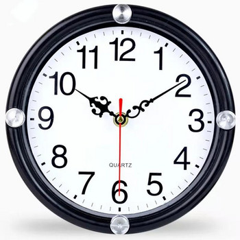 Малък стенен часовник Бяло цвете Минимализъм Съвпадащи с рамка Тихи кварцови висящи часовници с подстригани детайли Всекидневна Изкуство за декорация на дома