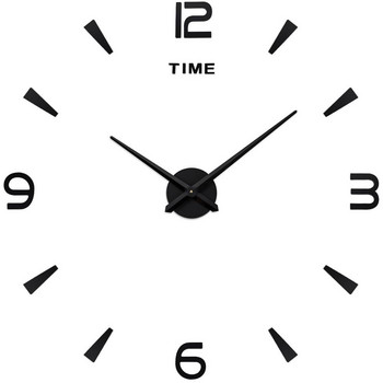 Нов стенен часовник Кварцов часовник reloj de pared Модерен дизайн Големи декоративни часовници Европа Акрилни стикери Всекидневна klok