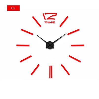 Muhsein naujos mados 3D sieninis laikrodis akrilinis veidrodinis sieninis lipdukas laikrodis didelio dydžio „pasidaryk pats“ laikrodžiai, namų dekoravimas svetainės biurui