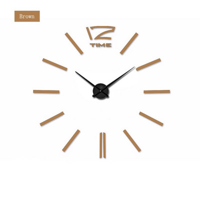 Muhsein naujos mados 3D sieninis laikrodis akrilinis veidrodinis sieninis lipdukas laikrodis didelio dydžio „pasidaryk pats“ laikrodžiai, namų dekoravimas svetainės biurui