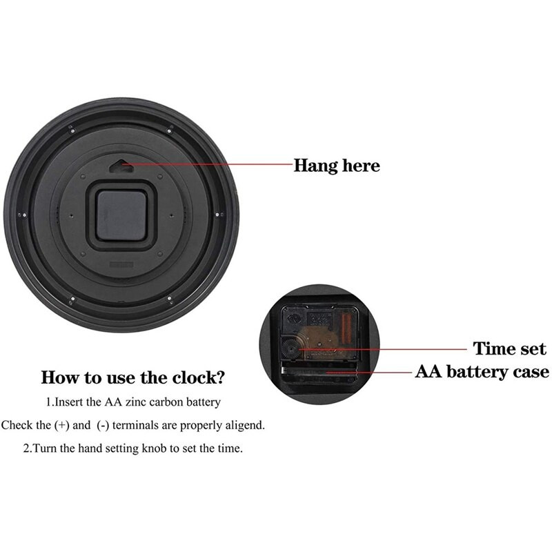 12 colių sieninis laikrodis, retro vandeniui atsparus laikrodis su termometru ir drėgmės matuokliu, netriukšmingas laikrodis viduje / lauke