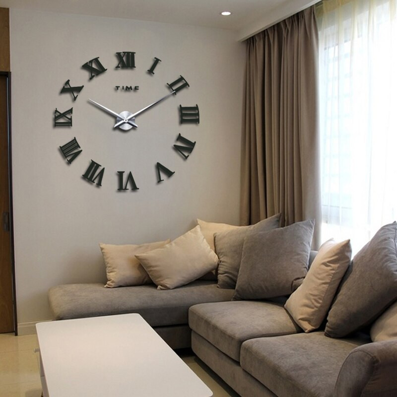 HOT 3D barkácsolás Akril Miroir falióra matricák óra órák Kvarc Modern reloj de pared lakberendezés új ingyenes szállítás