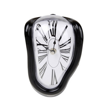 Сюрреалистични топящи се изкривени часовници Часовник Салвадор Дали Разтопен часовник за декоративен рафт за домашен офис Бюро Маса Забавен творчески подарък