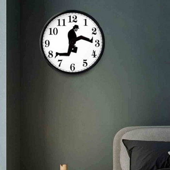Ministry of Silly Walks Wall Clock Monty Python Flying Circus Perfect Capture Класически стенен часовник Funny Walking Silent Mute Clock