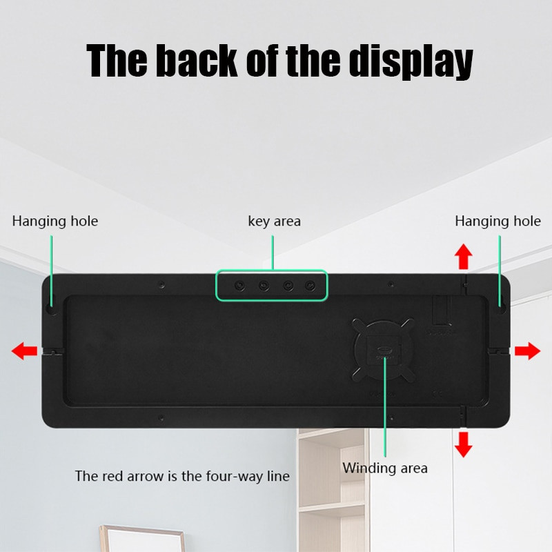 Ceas digital de perete LED de 13/16 inch Telecomanda Ora Data Temperatura Saptamana Acelasi ecran Afisaj Ceasuri de masa de birou Alarme Ceas
