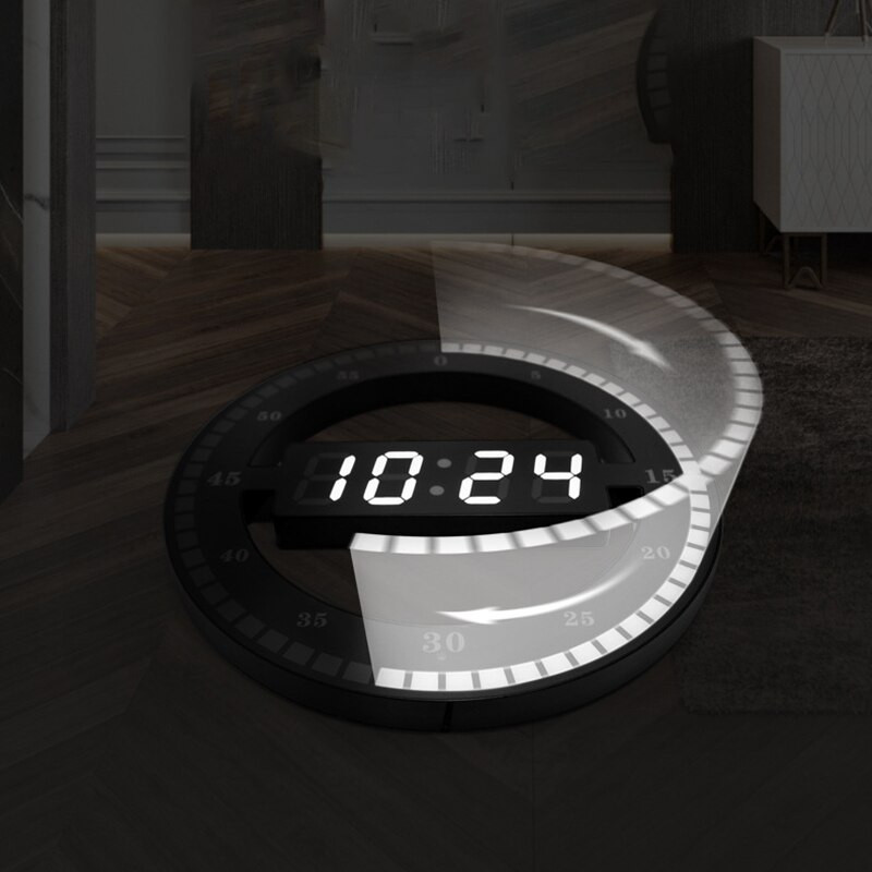 Ceasuri de perete digitale cu LED Ceas electronic nordic mare Decor pentru casă Luminos mut Temperatură Data Design modern Ceas de perete rotund
