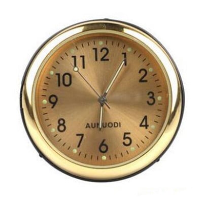 Mini Ceas Mic Cuarț Ceas Analogic Luminos Ceas Auto Stick Pe Ceas 4*4cm cu Adeziv Dublu Fețe Ornament Decorativ Auto Ceas