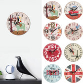 Ceas retro ceas de perete ceas de sufragerie ceas de perete din lemn imitație ceas de dormitor design simplu ceas de decorare de perete de acasă