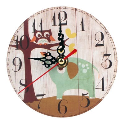 Ceas retro ceas de perete ceas de sufragerie ceas de perete din lemn imitație ceas de dormitor design simplu ceas de decorare de perete de acasă
