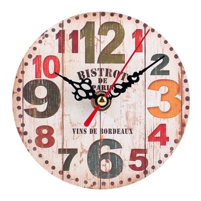 Ceas retro ceas de perete ceas de sufragerie ceas de perete din lemn imitație ceas de dormitor design simplu ceas de decorare de perete de acasă