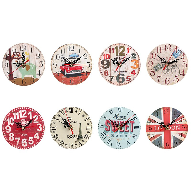 Ceas retro ceas de perete ceas de sufragerie ceas de perete din lemn imitație ceas de dormitor design simplu ceas de decorare de perete de acasă