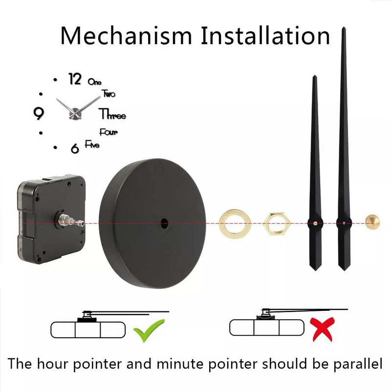 Ceas de perete digital DIY Ceasuri DIY 3D Ceasuri de modă Autocolante cu oglindă acrilice Camera de zi Home Office Decor Silent Horloge