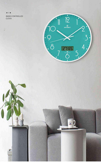 12-инчов стенен часовник за всекидневна Nordic Creative Simple Household Clock Mute Quartz Clock Стенен часовник Стенни часовници Стенен часовник