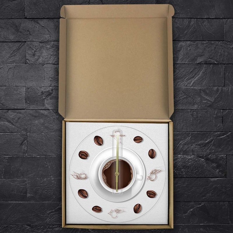 Kávés kézi kávé babkávé falióra LED háttérvilágítással Modern design Cafe kávés bögre Reloj De Pared konyhai akril falióra