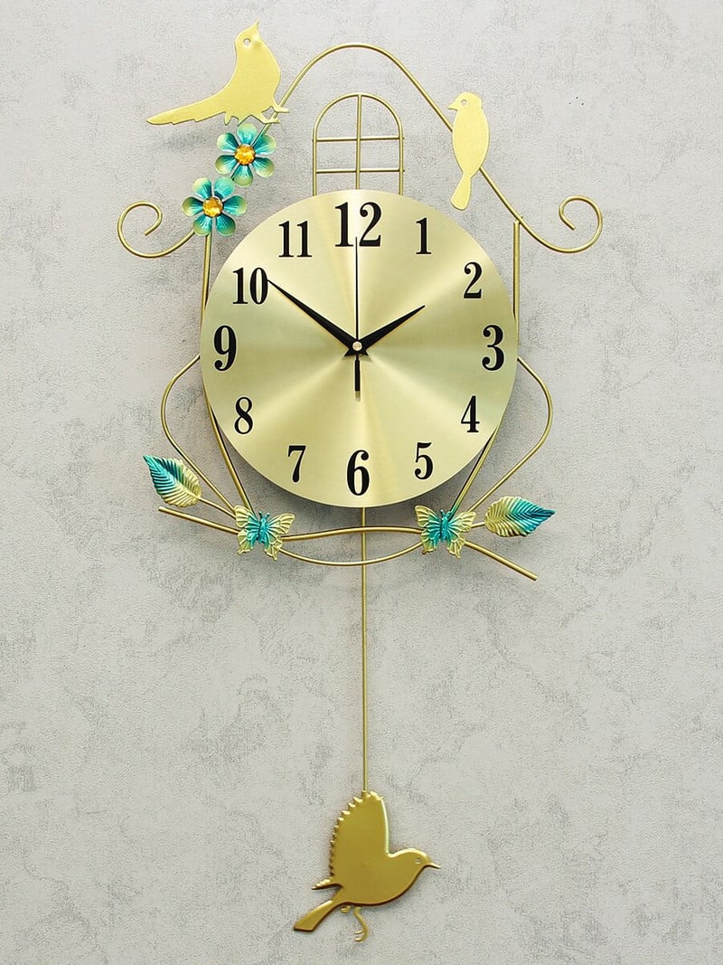 sieninis laikrodis svetainė kūrybingas paukštis sieninis laikrodis asmenybė modernus dekoratyvinis sieninis laikrodis paprasta atmosfera sūpynės nutildytas laikrodis