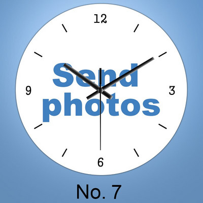 Személyre szabott falióra Csendes kvarc otthoni óra Egyedi fotók Esküvő Vállalati LOGO Babaművészet Fotók Családi portrék DIVAT