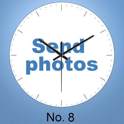 Személyre szabott falióra Csendes kvarc otthoni óra Egyedi fotók Esküvő Vállalati LOGO Babaművészet Fotók Családi portrék DIVAT