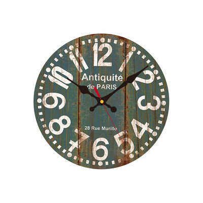 12 colių tylus medinis sieninis laikrodis su baterijomis maitinamas dekoratyvinis kvarcinis laikrodis, skirtas svetainei miegamajam namų kaimiškam dekoravimui