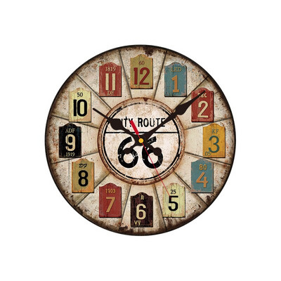 12 colių tylus medinis sieninis laikrodis su baterijomis maitinamas dekoratyvinis kvarcinis laikrodis, skirtas svetainei miegamajam namų kaimiškam dekoravimui