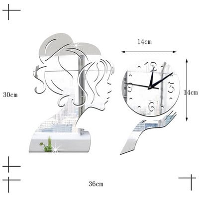 Órák Nappali Otthon Falióra Némítás Kreatív Kvarc óra Hálószoba Óra Dekoráció Ingyenes ütés falióra fal