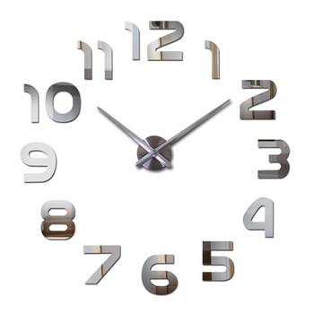 Модерно направи си сам акрилно огледало моден стенен часовник 3d големи кварцови часовници холна декорация на дома натюрморт цифров стенен часовник