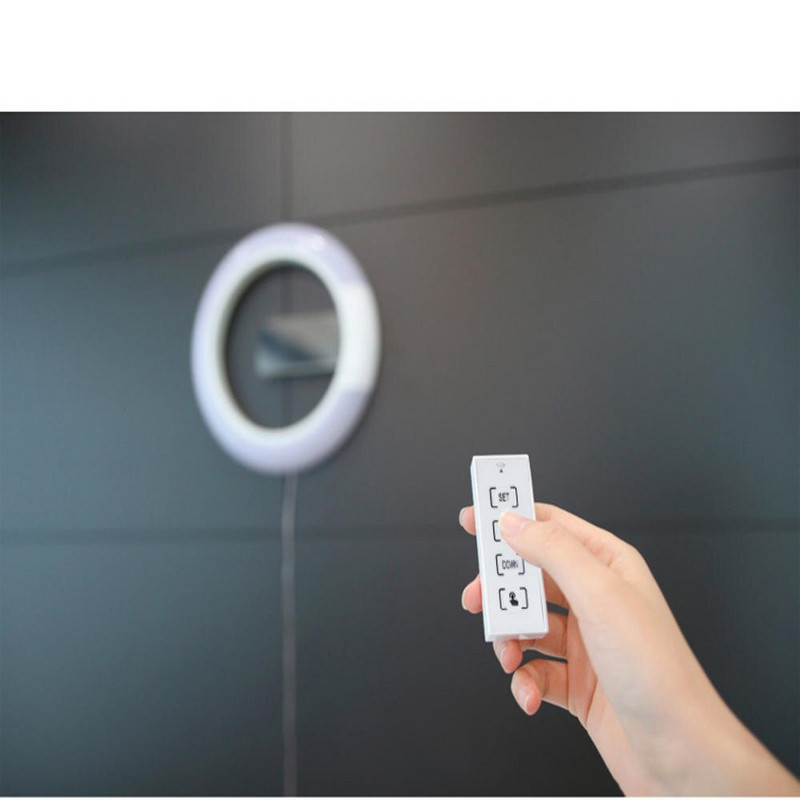 7 színű Modern LED digitális óra Ébresztőóra Tükör Üreges falióra Hőmérséklet éjszakai lámpa otthoni nappali dekorációhoz