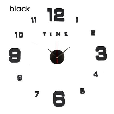 Kūrybiški sieniniai laikrodžiai veidrodiniai sieniniai lipdukai „pasidaryk pats“ 3D sieniniai laikrodžiai, nuimami meno lipdukai, namų dekoras Svetainės kvarco adata karšta