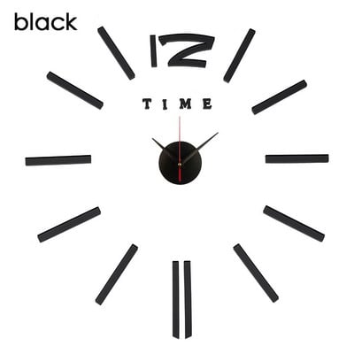 Kūrybiški sieniniai laikrodžiai veidrodiniai sieniniai lipdukai „pasidaryk pats“ 3D sieniniai laikrodžiai, nuimami meno lipdukai, namų dekoras Svetainės kvarco adata karšta