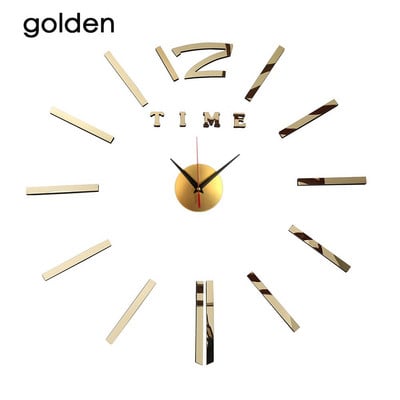 Kūrybiški sieniniai laikrodžiai veidrodiniai sieniniai lipdukai „pasidaryk pats“ 3D sieniniai laikrodžiai, nuimami meno lipdukai, namų dekoras Svetainės kvarco adata karšta