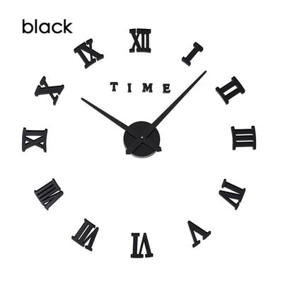 Kūrybiški sieniniai laikrodžiai veidrodiniai sieniniai lipdukai „pasidaryk pats“ 3D sieniniai laikrodžiai, nuimami meno lipdukai, namų dekoras Svetainės kvarco adata karšta