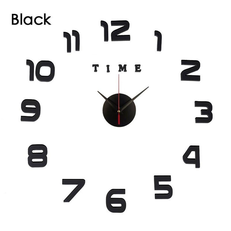 Kūrybiški sieniniai laikrodžiai veidrodiniai sieniniai lipdukai „pasidaryk pats“ 3D sieniniai laikrodžiai, nuimami meno lipdukai, namų dekoras Svetainės kvarco adata karšta