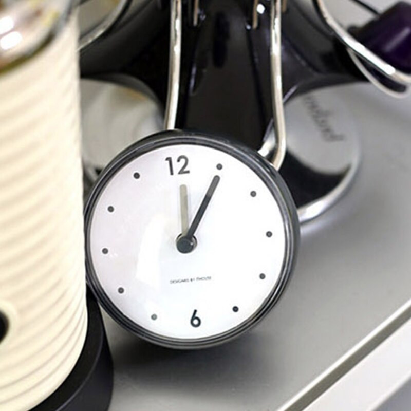 Fürdőszoba vízálló fali tapadókorongos óra Egyszerű kialakítású fali óra otthoni hálószoba nappali dekorációhoz