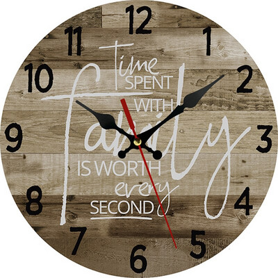 Senovinis medinis sieninis laikrodis Modernus dizainas Vintažinis kaimiškas retro laikrodis Namų biuro kavinės apdaila Menas didelis sieninis laikrodis