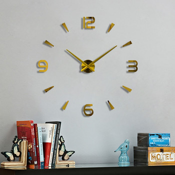 Muhsein Нов стенен часовник Home Decor Mute Clock Голям размер Направи си сам Часовник със стикери за стена Цифри Кварцов часовник за подарък Безплатна доставка